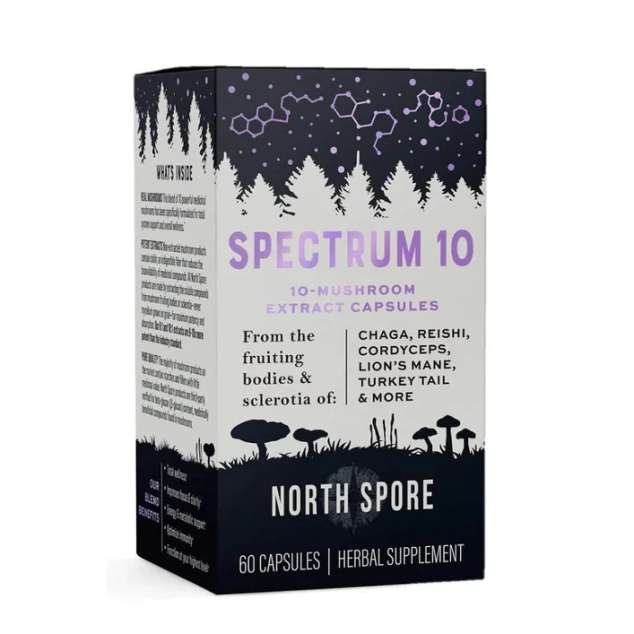 Organic Spectrum 10, Multi-Mushroom Capsules