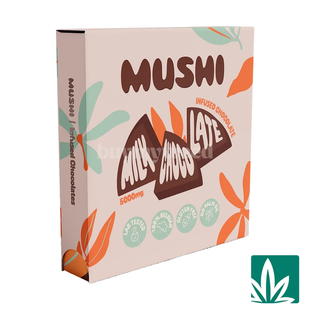 Mushi-Milk-Chocolate-1-1024x1024 Mushi Shroom Chocolate (5g) – Milk - Image 1