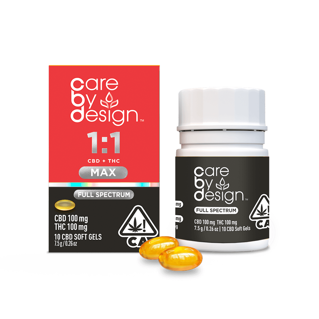 care-by-design-1-1-max-cbd-10ct-higher-thc.webp Care By Design – 1:1 MAX CBD – 10ct Higher THC - Image 1