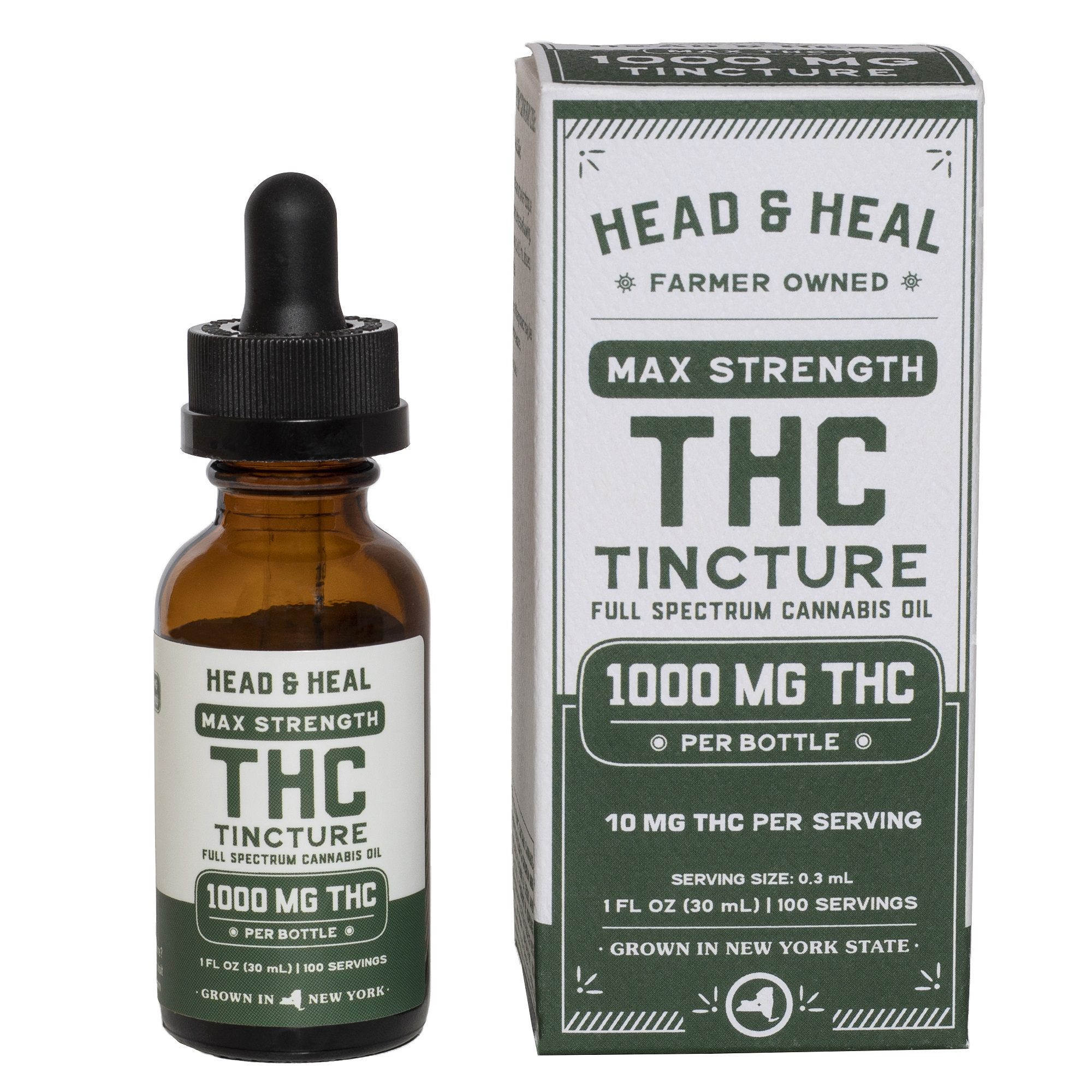 head-heal-max-thc-1000mg-tincture.jpg Head & Heal | Max THC - 1000mg - Tincture - Image 1