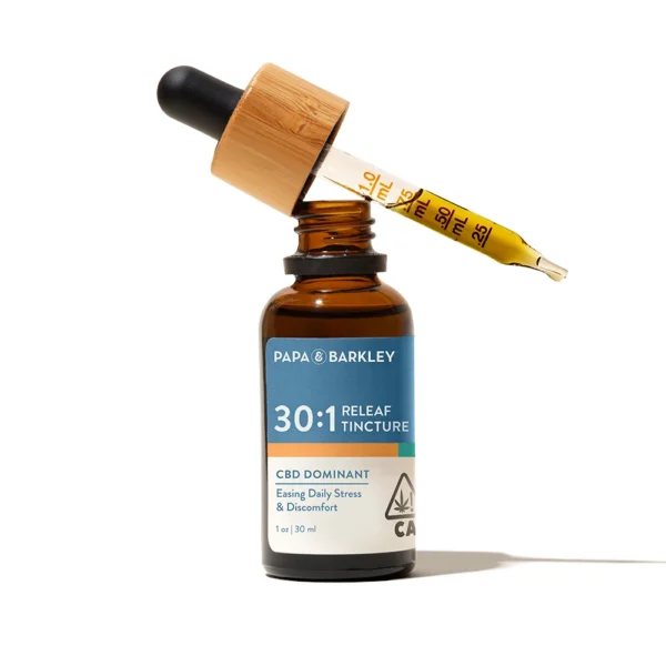 Papa Barkley Releaf Tincture 1:1 CBD:THC, 15ml