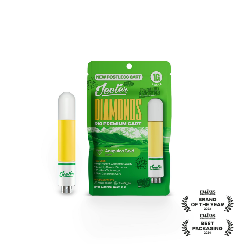 Jeeter | Acapulco Gold | Diamonds 510 Premium Cartridge | 1g